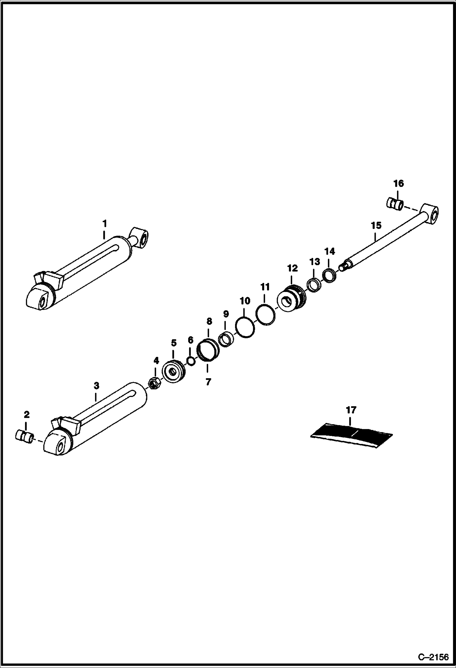 ЭКСКАВАТОР-ПОГРУЗЧИК (ЦИЛИНДР РУКОЯТИ СТРЕЛЫ ЧЕРПАКА) (RODGERS ИЛИ SIERRA) (910) (825 ТОЛЬКО)