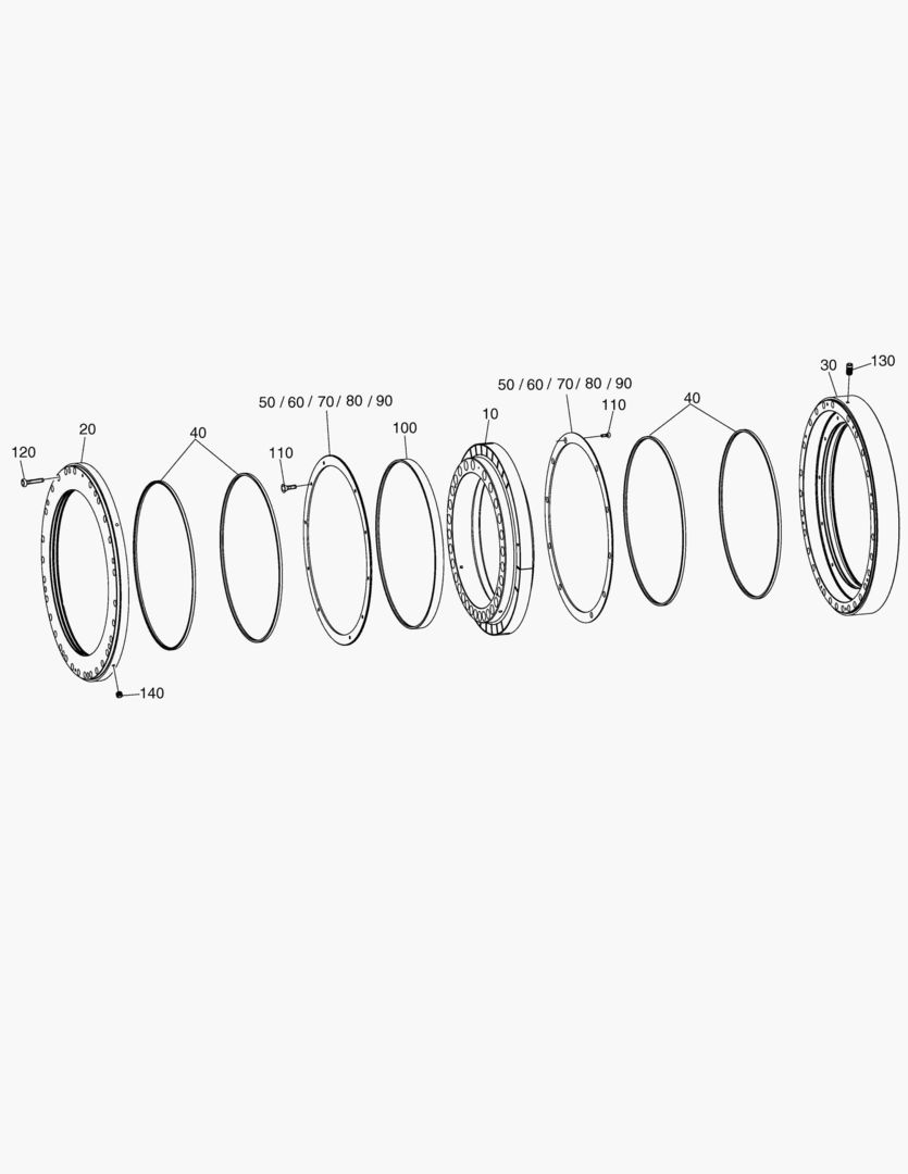 Схема G090-60 ARTICULATION BEARING [~7X1020]
