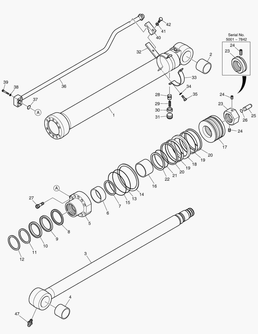 4330 ARM CYLINDER - ARM 2.1m [5001~8191]