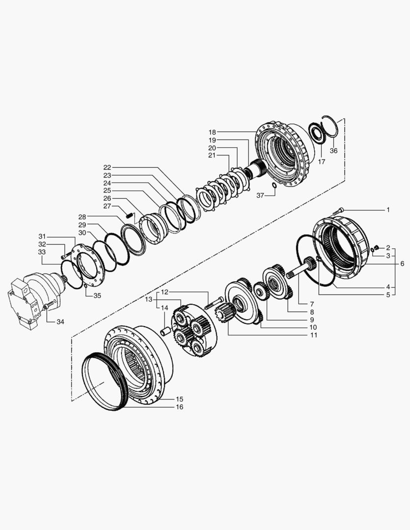 4190 TRAVEL REDUCTION GEAR [5001~10098]