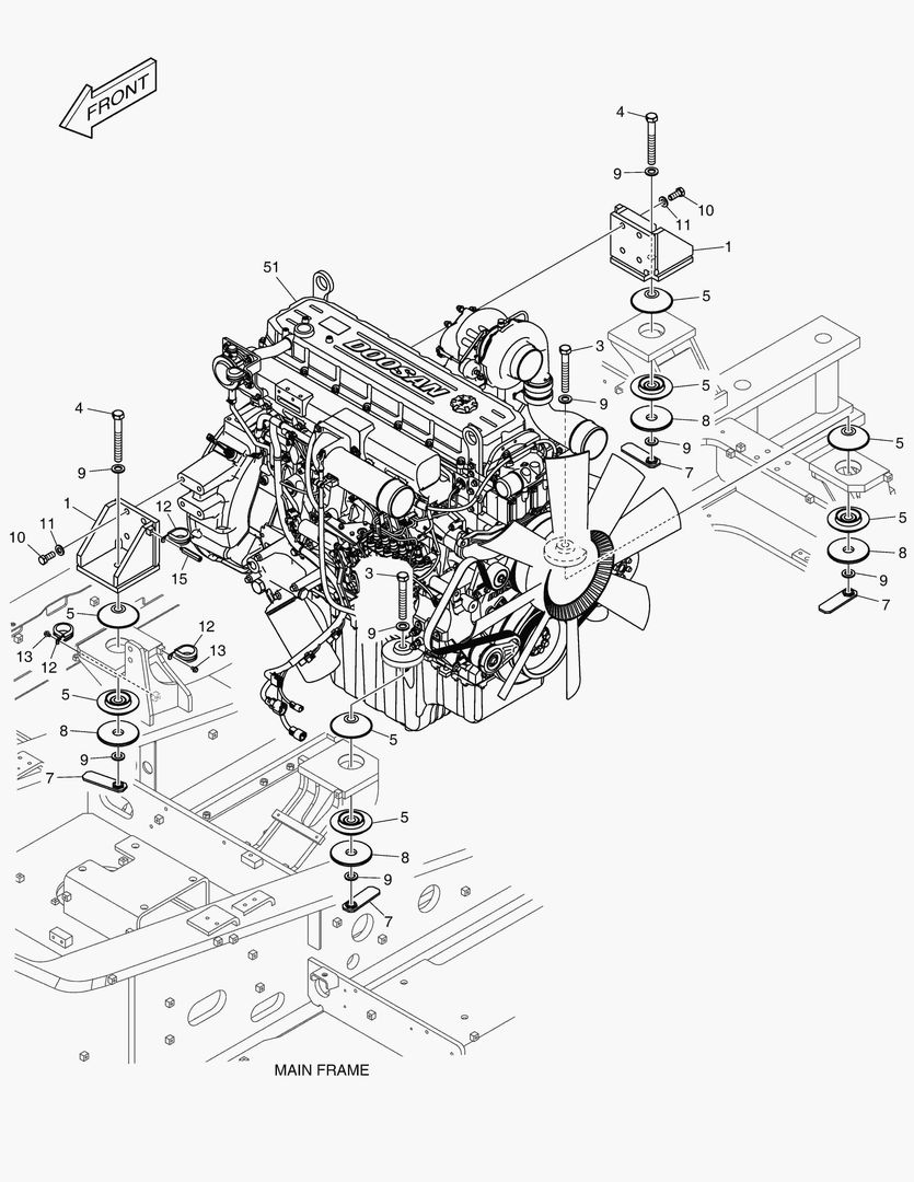МОНТАЖ ДВИГАТЕЛЯ