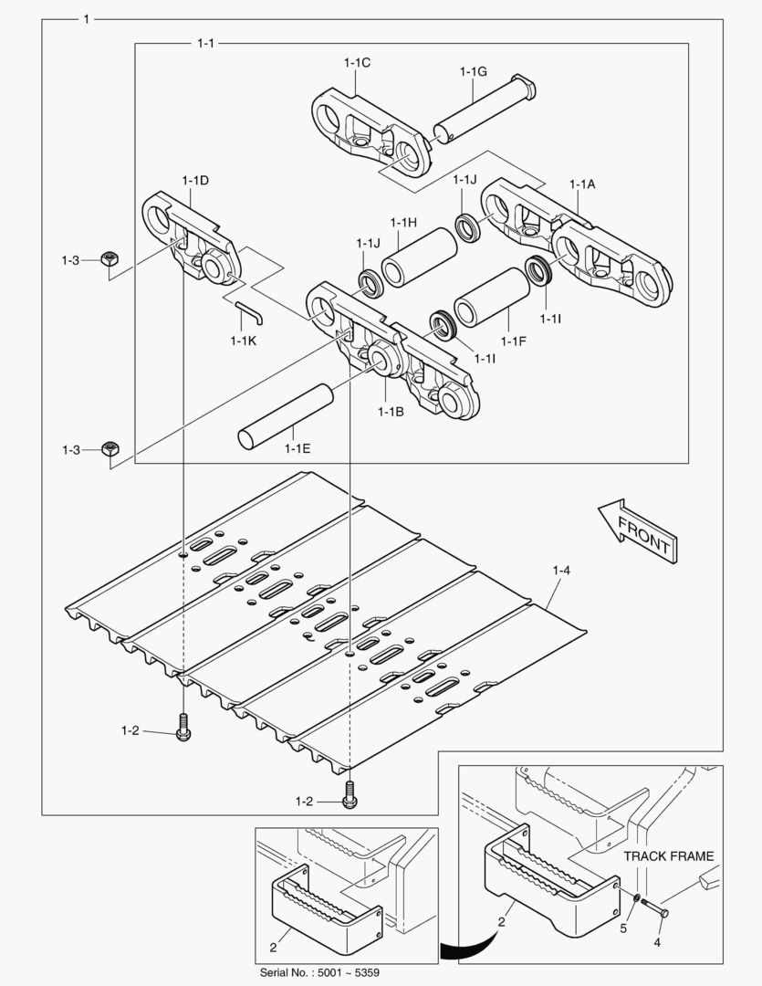 6570 TRACK SHOE - 800G [5001~5696]