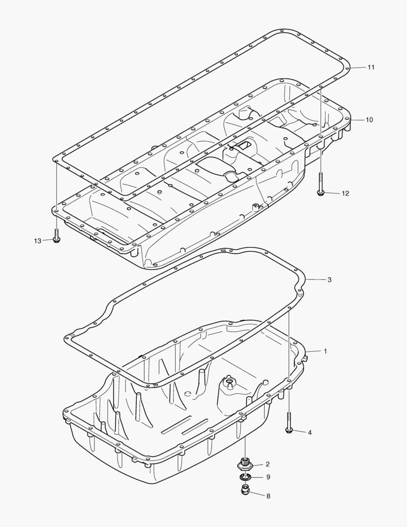 Схема G010-27 OIL SUMP [8X0506~]