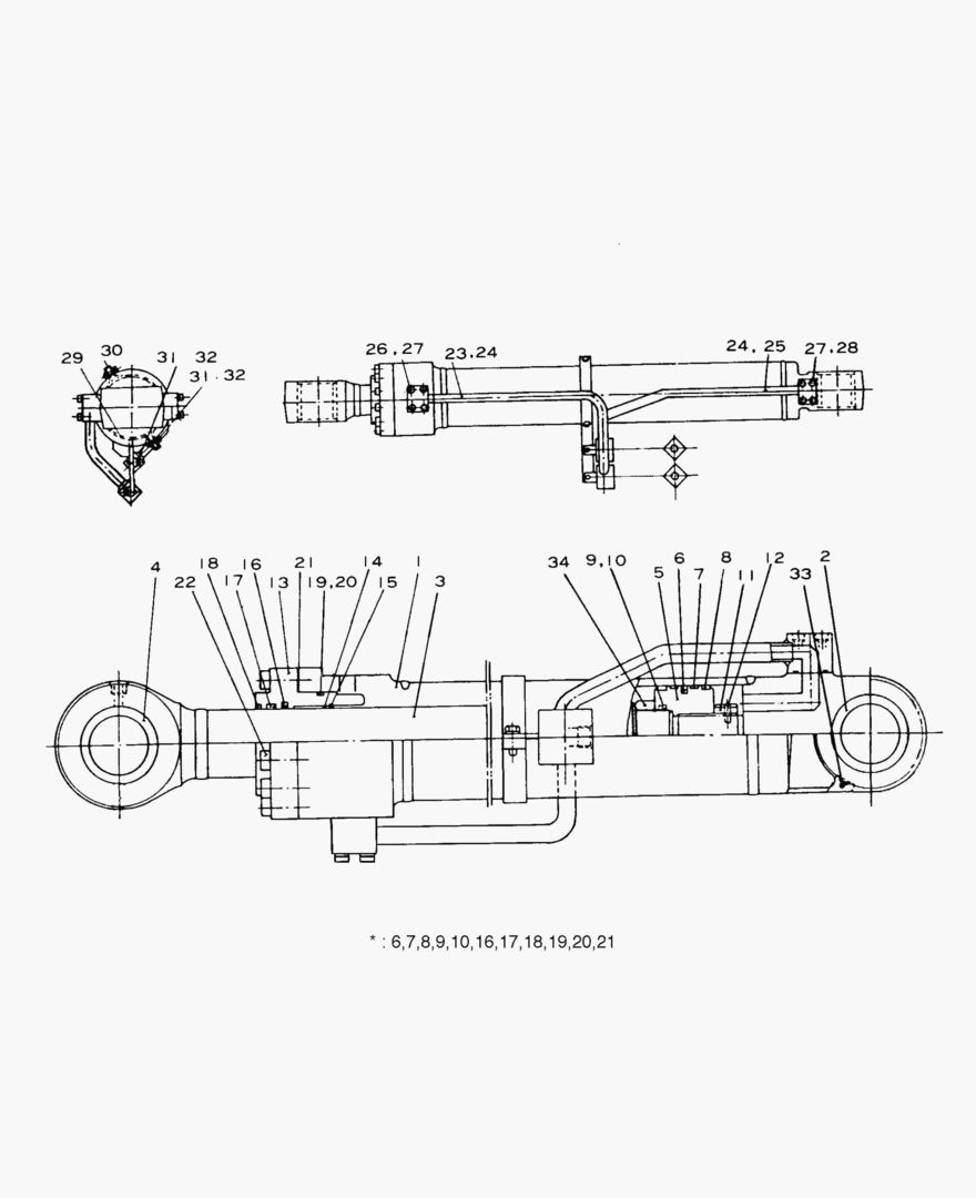 ЦИЛИНДР СТРЕЛЫ-ПРАВОСТОРОННИЙ