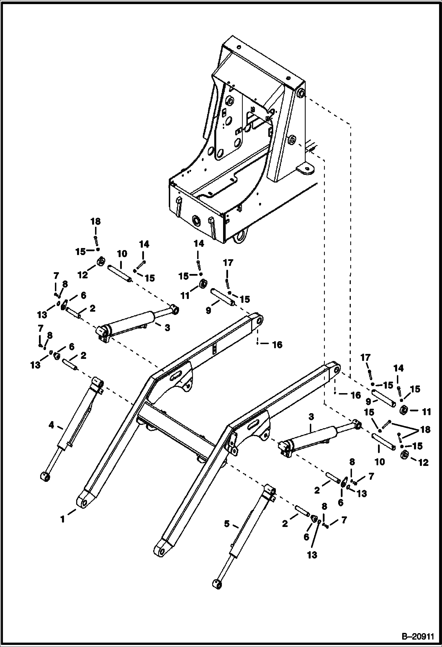 СТРЕЛА И КРЕПЕЖНЫЕ ДЕТАЛИ 5700 11056 И НИЖЕ
