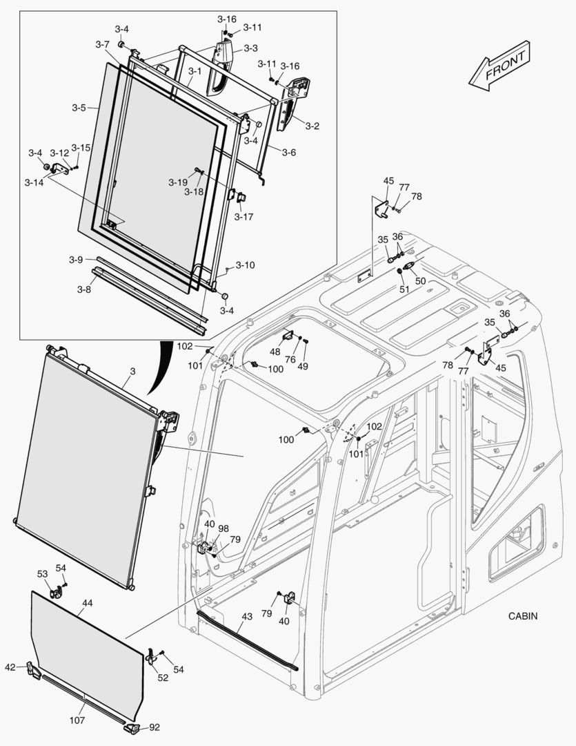 1600 CABIN(2) - SLIDE DOOR