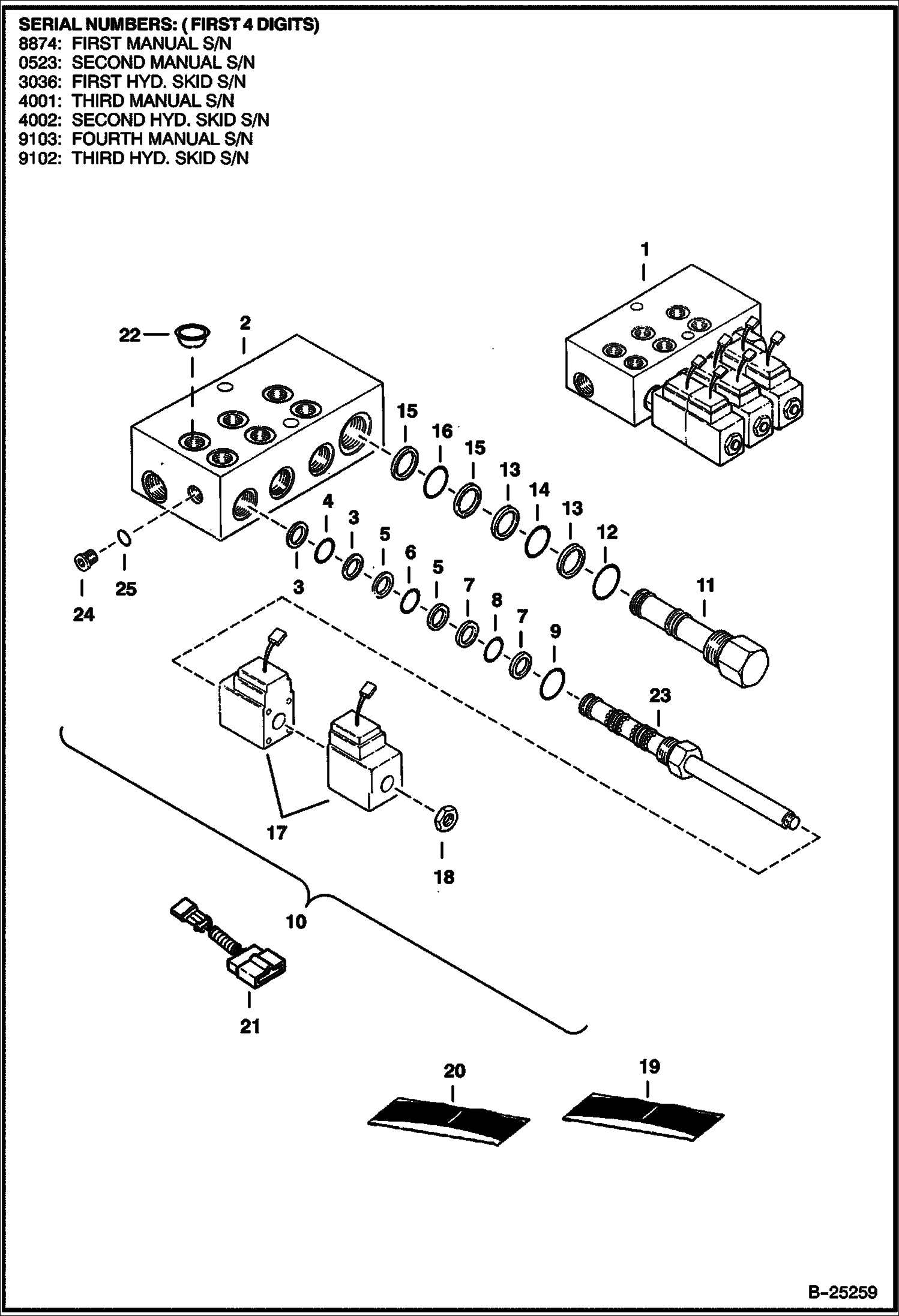 ПЛАНИРОВЩИК (ГИДРАВЛИЧЕСКИЙ КЛАПАН) (303600101 И ВЫШЕ)