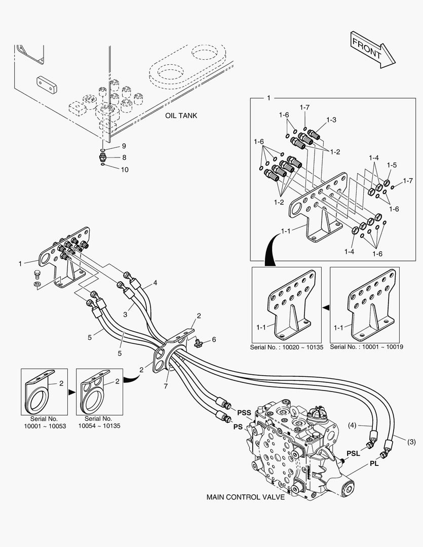 ТРУБОПРОВОД СЕРВОУПРАВЛЕНИЯ - 2 КАТУШКИ
