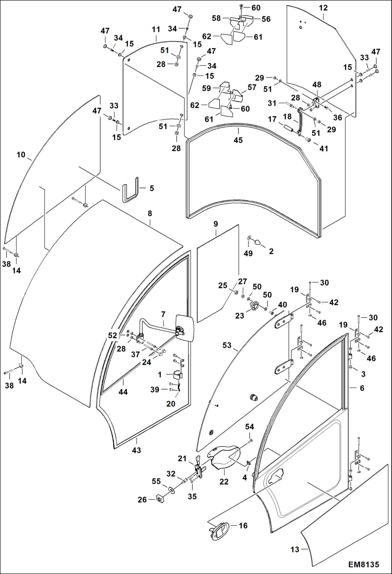 КАБИНА ОПЕРАТОРА (ВНЕШНЯЯ ЧАСТЬ)