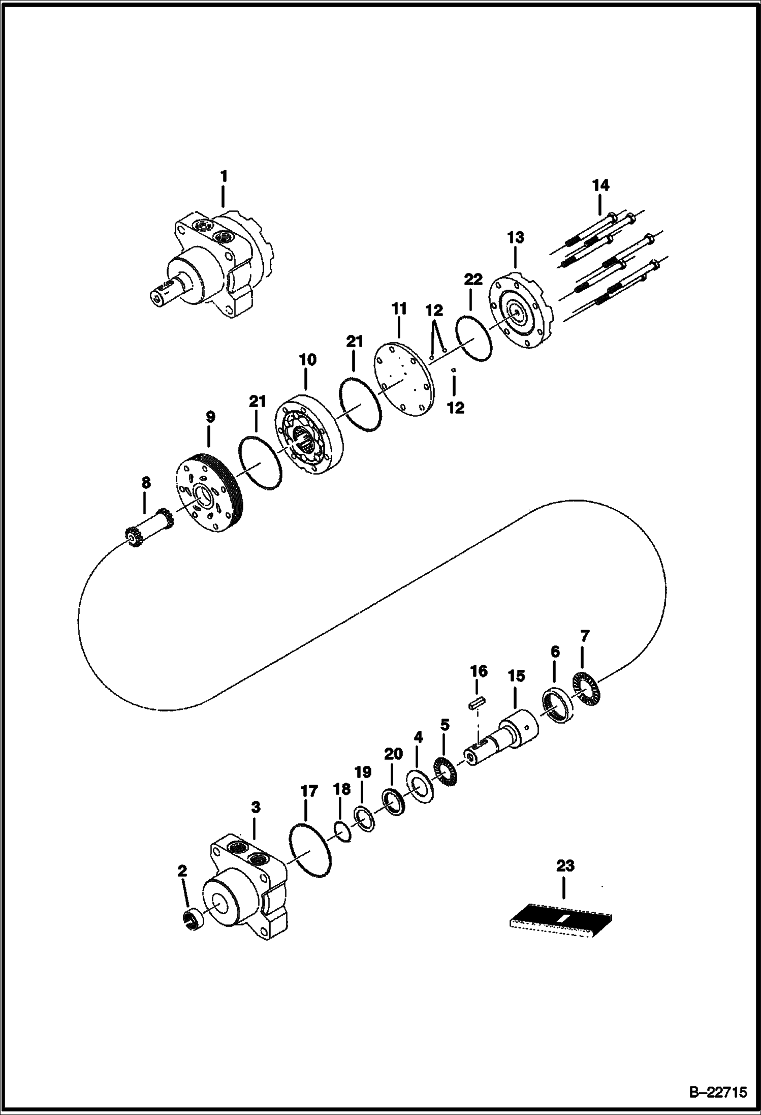 SB150 РОТОРНЫЙ СНЕГООЧИСТИТЕЛЬ (ДВИГАТЕЛЬ БУРА) (36-- 7134) (48-- 7133)
