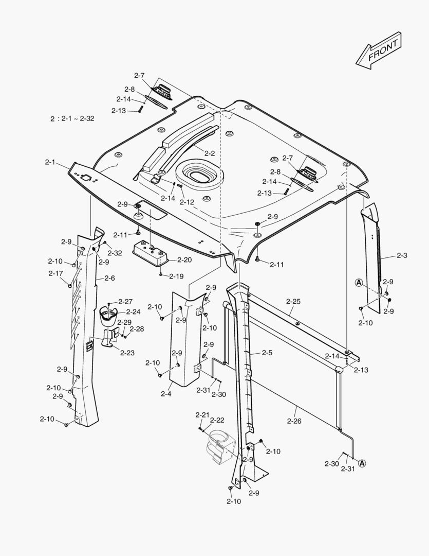 5980 CABIN(3) - INTERIOR SHEET(WITHOUT ROOF)