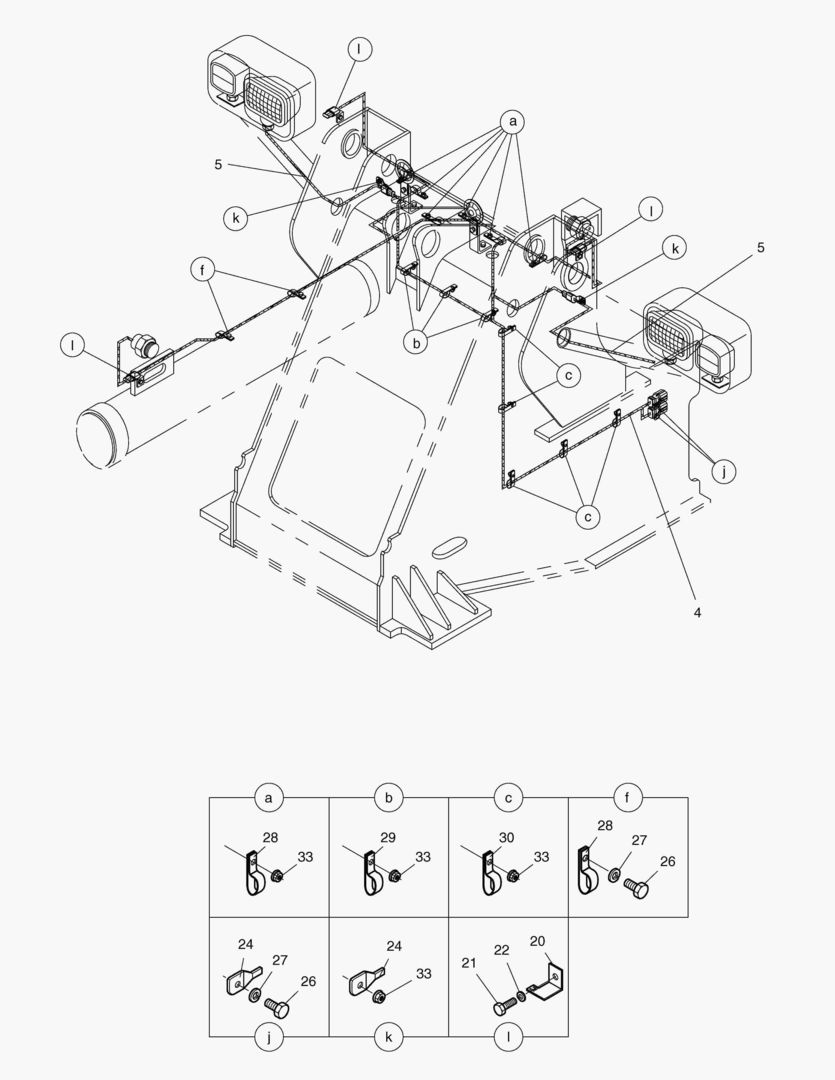 ЭЛЕКТРОПРОВОДКА(3)-ПЕРЕДНЯЯ РАМА