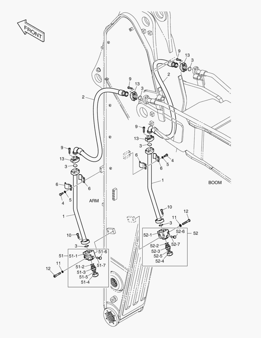3180 ARM PIPING - ONE & TWO WAY