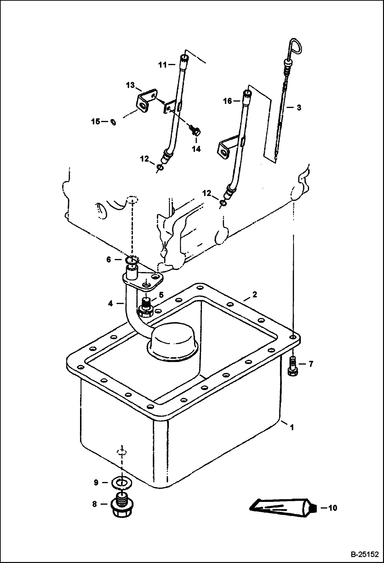 ПОДДОН КАРТЕРА (KUBOTA D722-EB-BC-4) (TIER I) (СЕРИЙНЫЙ НОМЕР 5236 11001 И ВЫШЕ, 5237 11001 И ВЫШЕ)