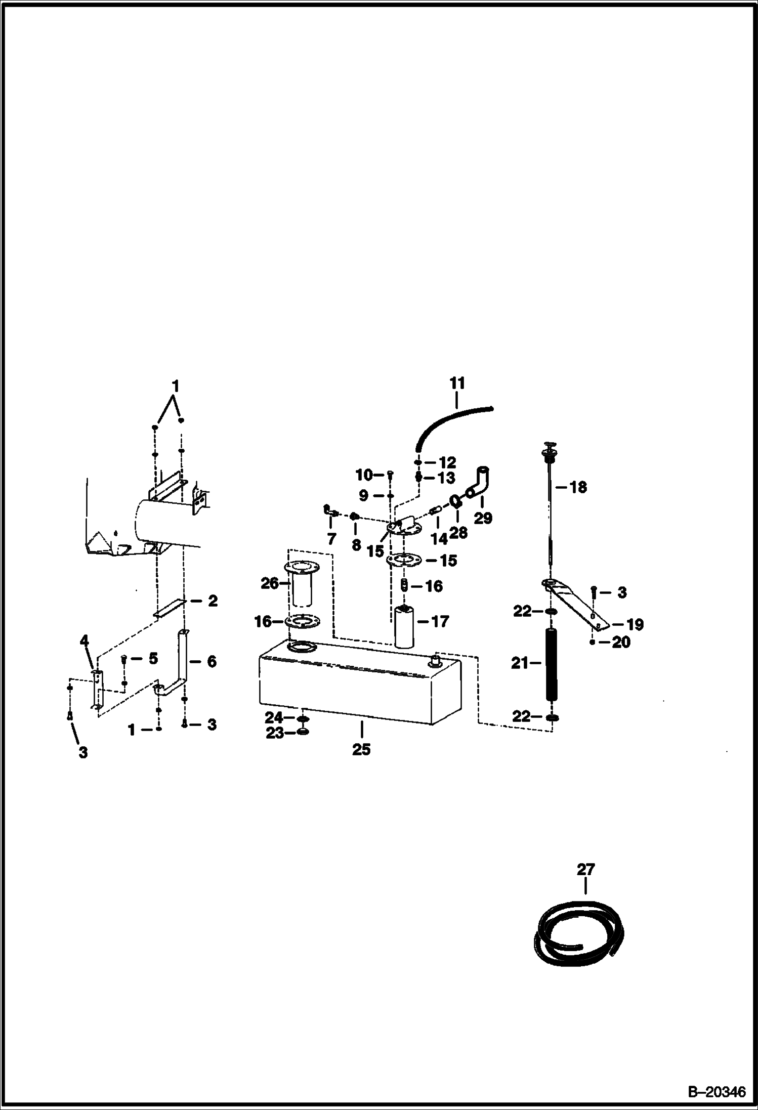 РЕЗЕРВУАР ДЛЯ МАСЛА ГИДРАВЛИЧЕСКОЙ СИСТЕМЫ