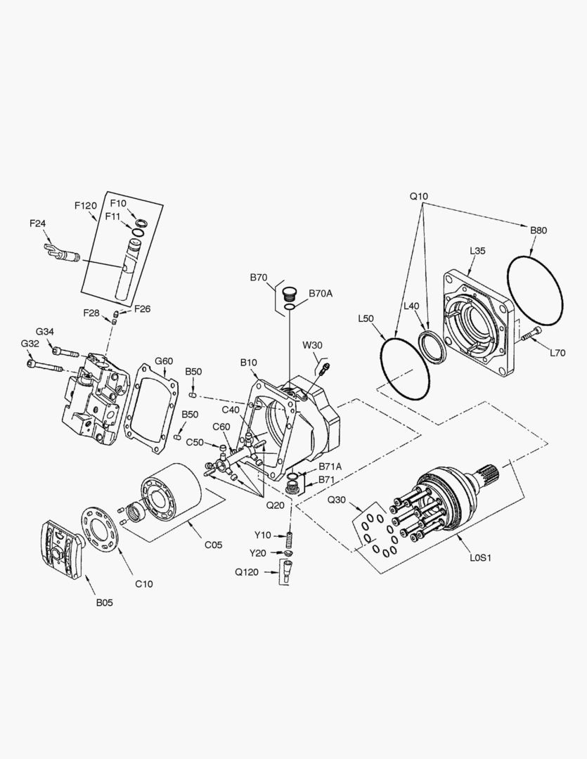ХОДОВОЙ ГИДРОМОТОР(КОРПУС)