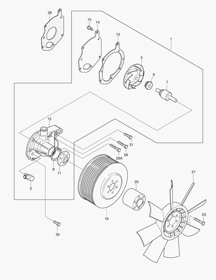 НАСОС ВОДЯНОГО ОХЛАЖДЕНИЯ