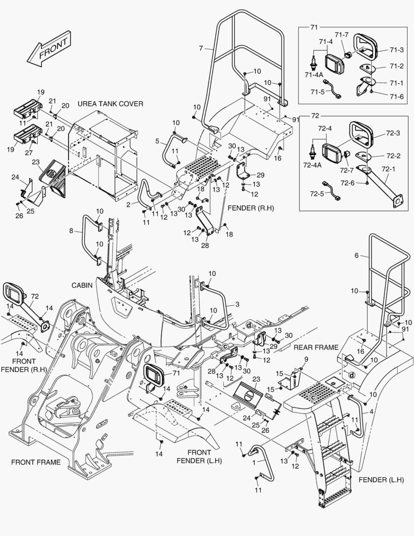 1600 FENDER & LADDER