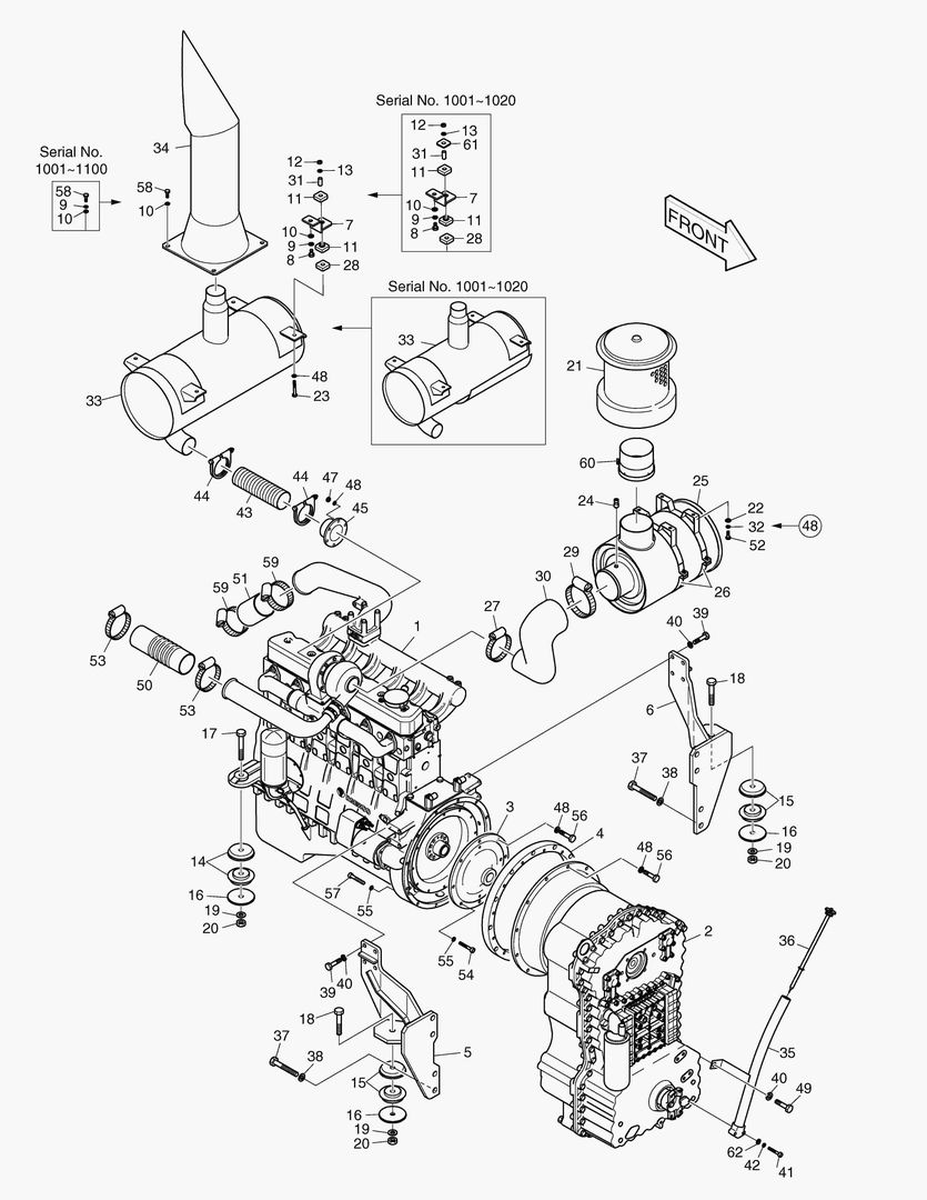 МОНТАЖ ДВИГАТЕЛЯ