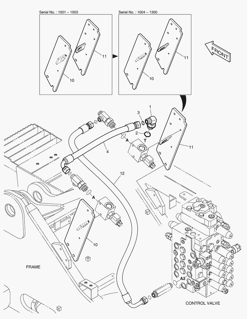2 ТРУБОПРОВОДА - СТРЕЛА С ИЗМЕНЯЕМОЙ ГЕОМЕТРИЕЙ