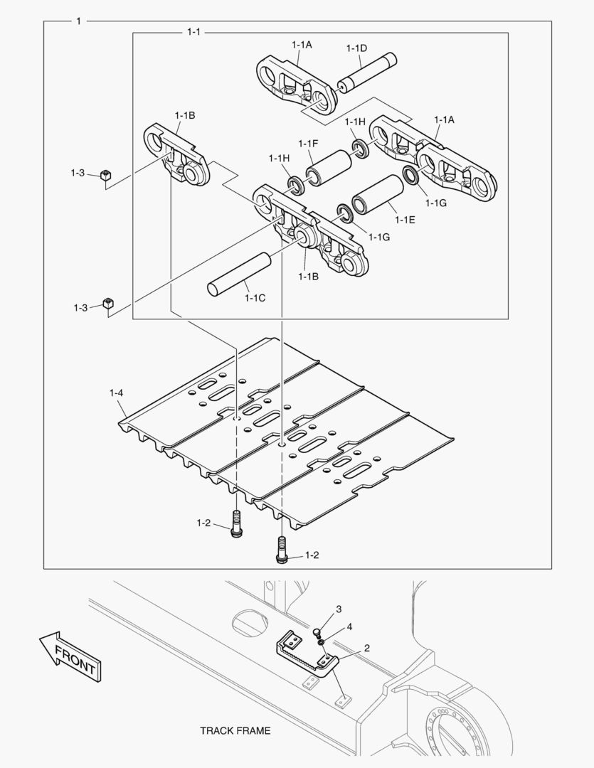 БАШМАК ГУСЕНИЦЫ В СБОРЕ - 600G