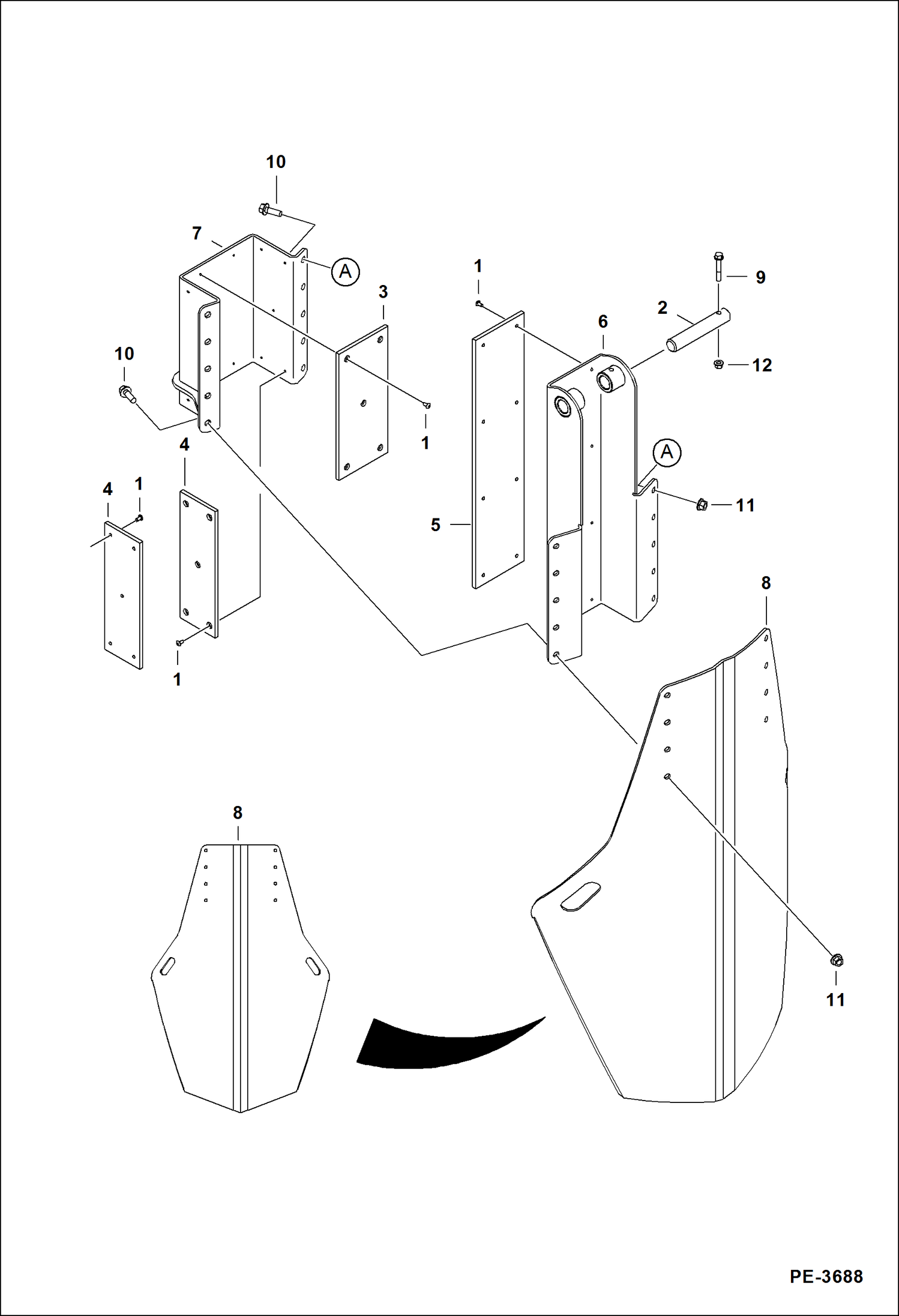 ПЕРЕСАДЧИК ДЕРЕВЬЕВ (ОТВАЛ И САЛАЗКИ В СБОРЕ) (TS32M A9UH) (TS32M CONV A9TV) (TS32T A9UE) (TS32T CONV A9TS)