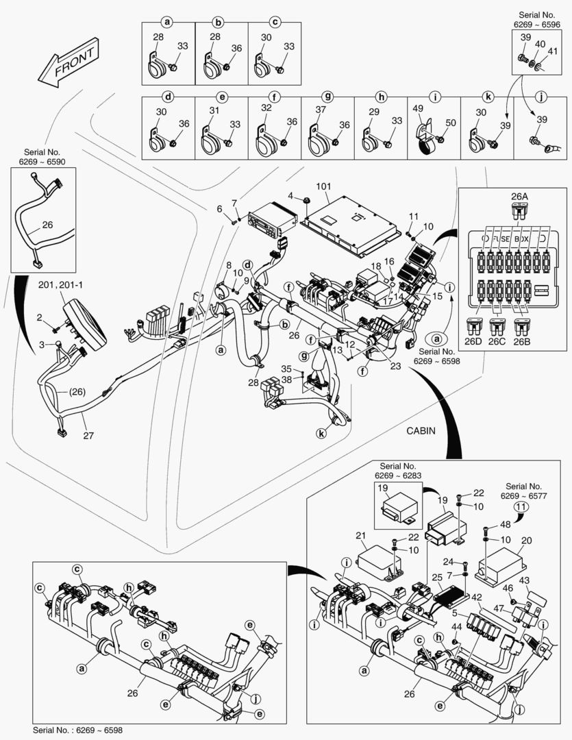 7471 ELECTRIC PARTS - CABIN(ROPS) [6269~]