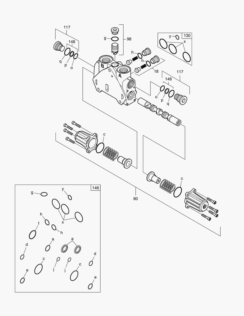 БУЛЬДОЗЕРНЫЙ БЛОК - РЕГУЛИРУЮЩИЙ КЛАПАН
