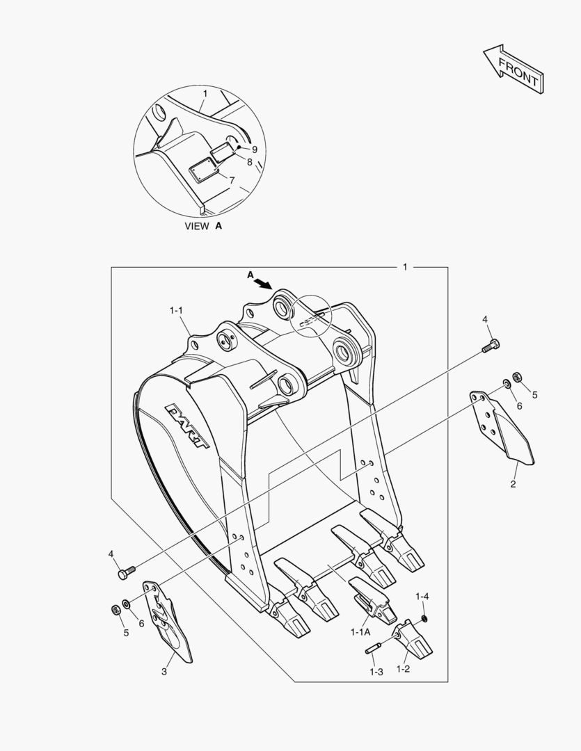 6790 BUCKET ASS`Y - 0.90mВі(42`) - HEAVY DUTY [5001~20042]