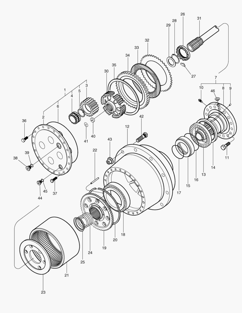 ПЕРЕДНЯЯ ПЛАНЕТАРНАЯ ПЕРЕДАЧА