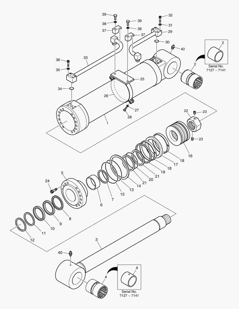 Спецтехника 4461 ARTI. BOOM CYLINDER [7127~]