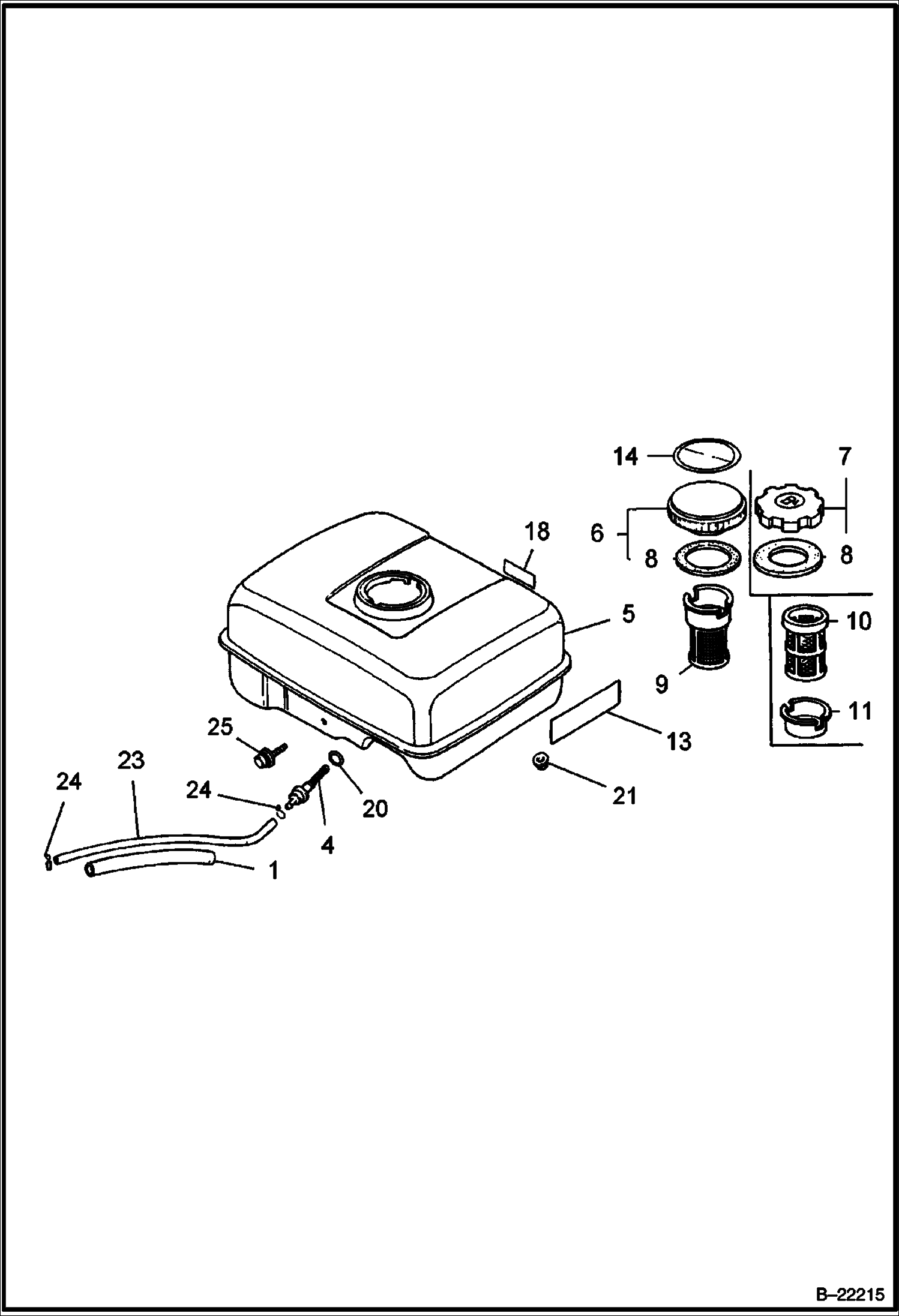 HONDA ДВИГАТЕЛЬ (ТОПЛИВНЫЙИ БАК) (СЕРИЙНЫЙ НОМЕР OB6041 И ВЫШЕ)
