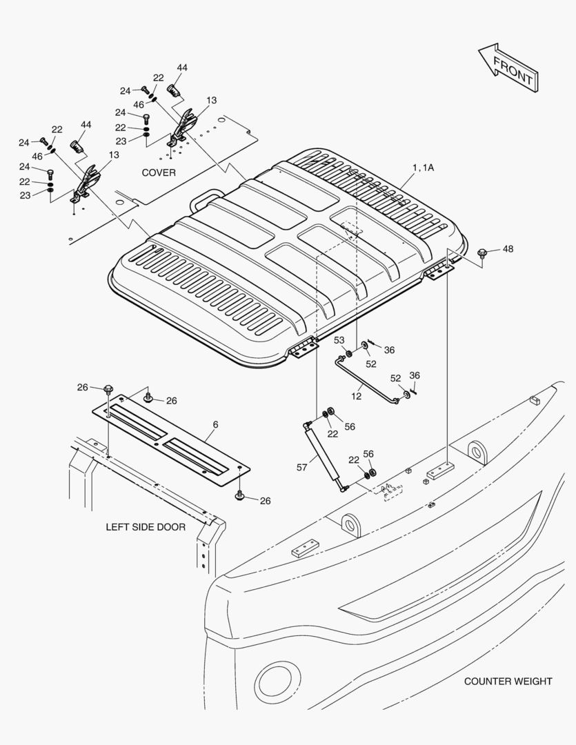 КРЫШКА ДВИГАТЕЛЯ