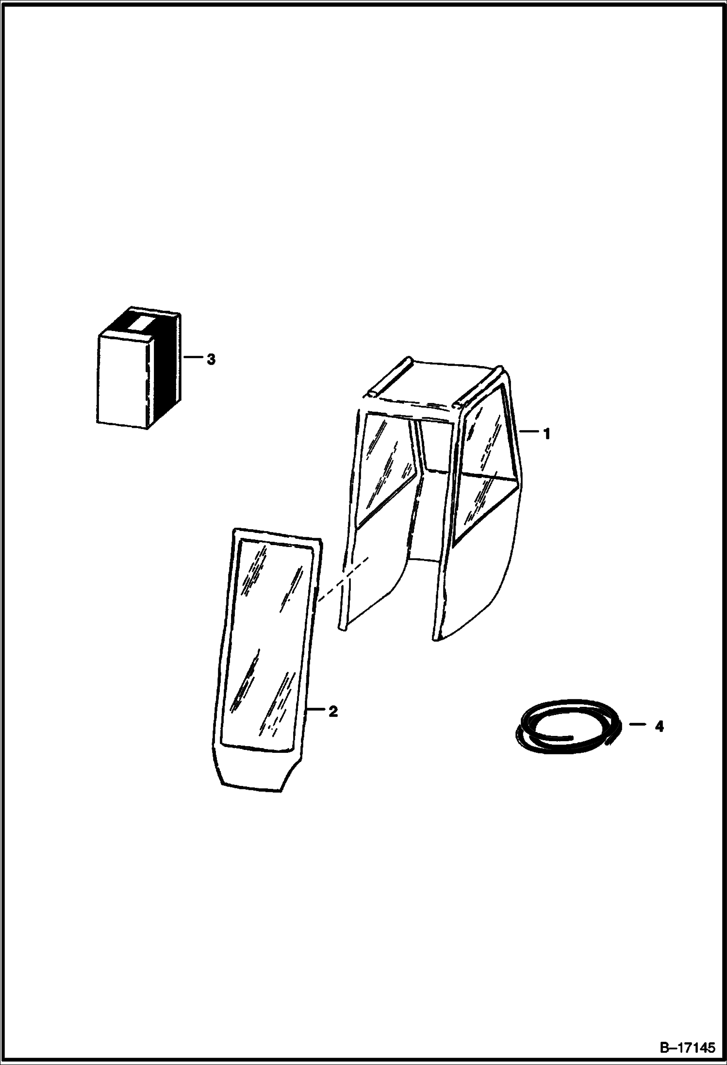 КОРПУС КАБИНЫ (ВИНИЛ)