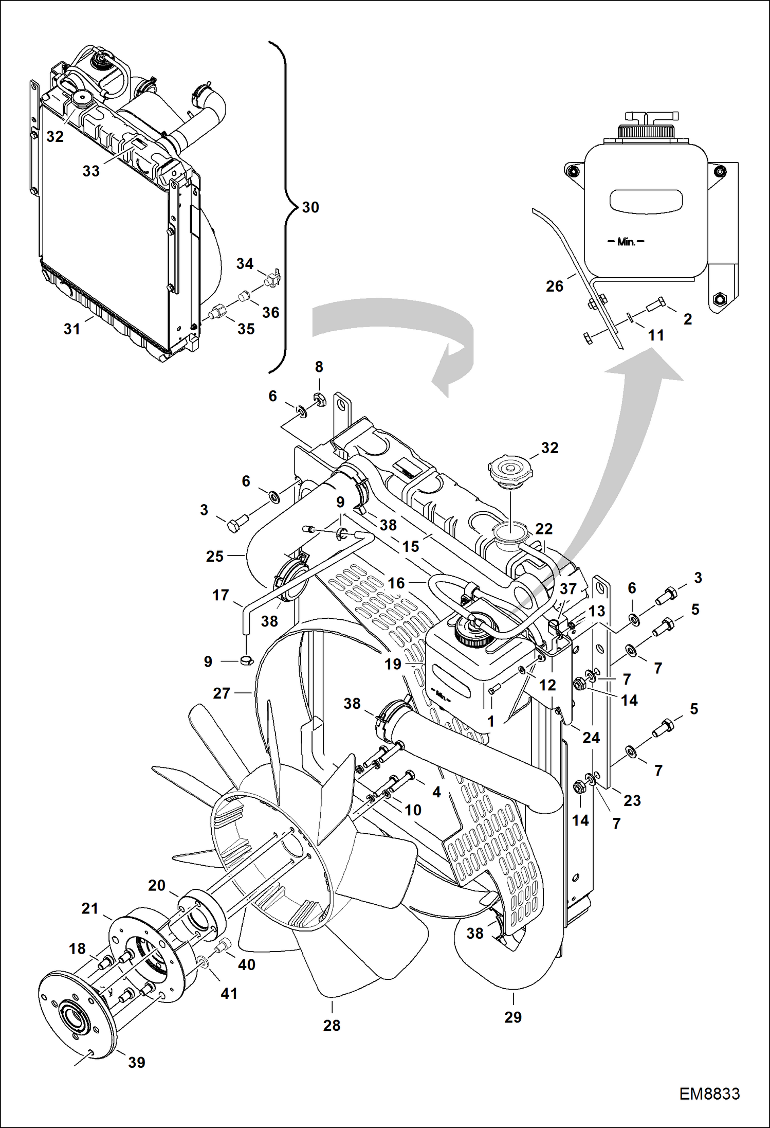УСТАНОВКА СИСТЕМЫ ОХЛАЖДЕНИЯ