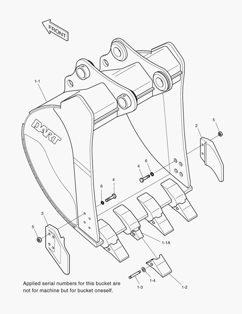 Спецтехника 6580 BUCKET-0.38гЋҐ(30`)-SIDE PIN - главное фото