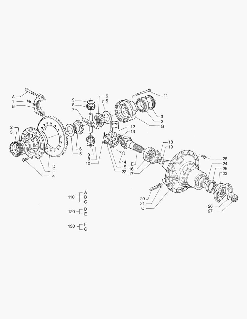 ЗАДНИИ ШЕСТЕРНИ ДИФФЕРЕНЦИАЛА