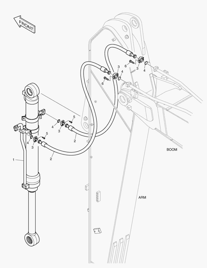ГИДРОСИСТЕМА РУКОЯТИ - РУКОЯТЬ 3.75 м