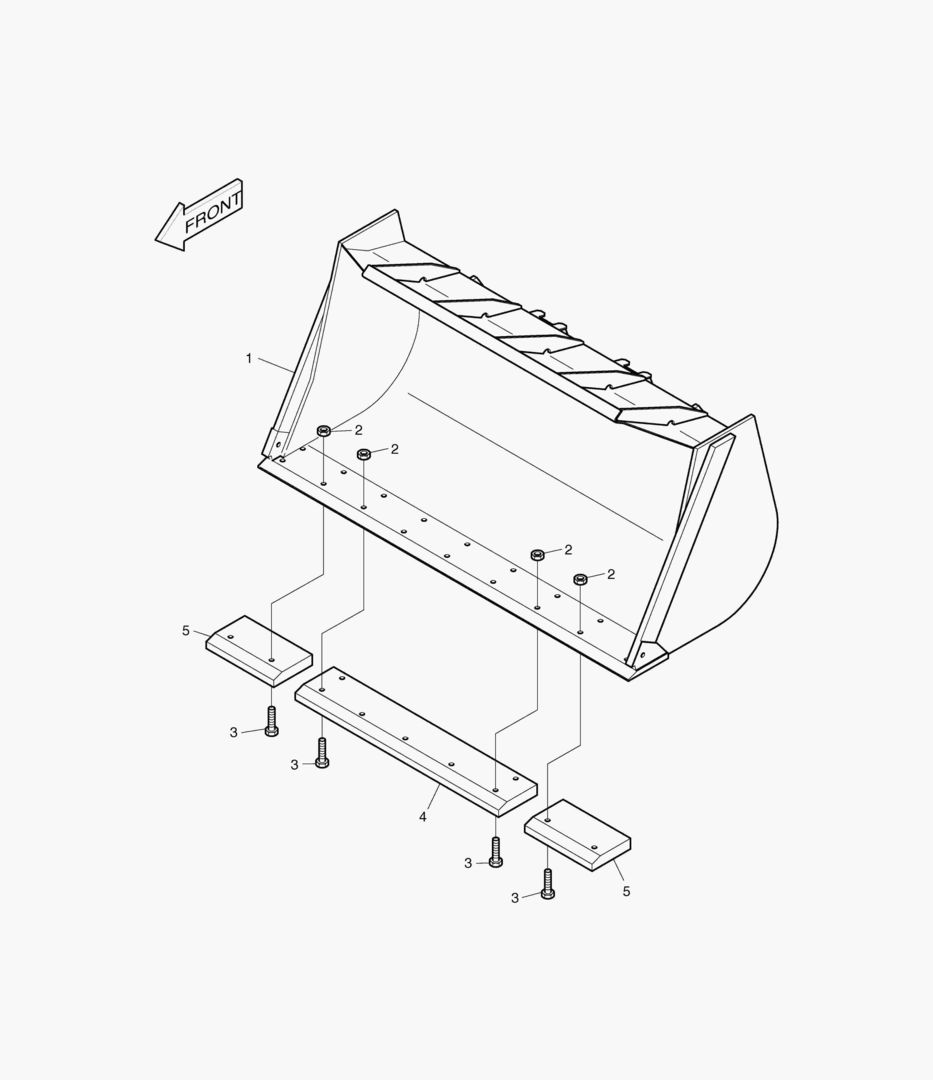 2161 BUCKET-3.9mВіCUTTING EDGE [1066~]