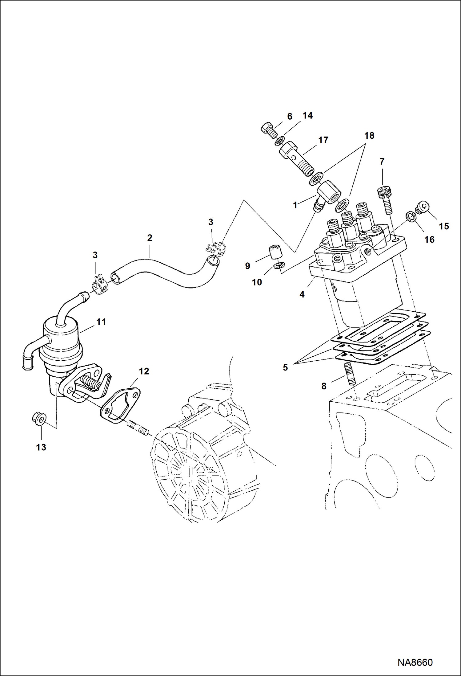 НАСОС ВПРЫСКА И ТОПЛИВНЫЙ НАСОС