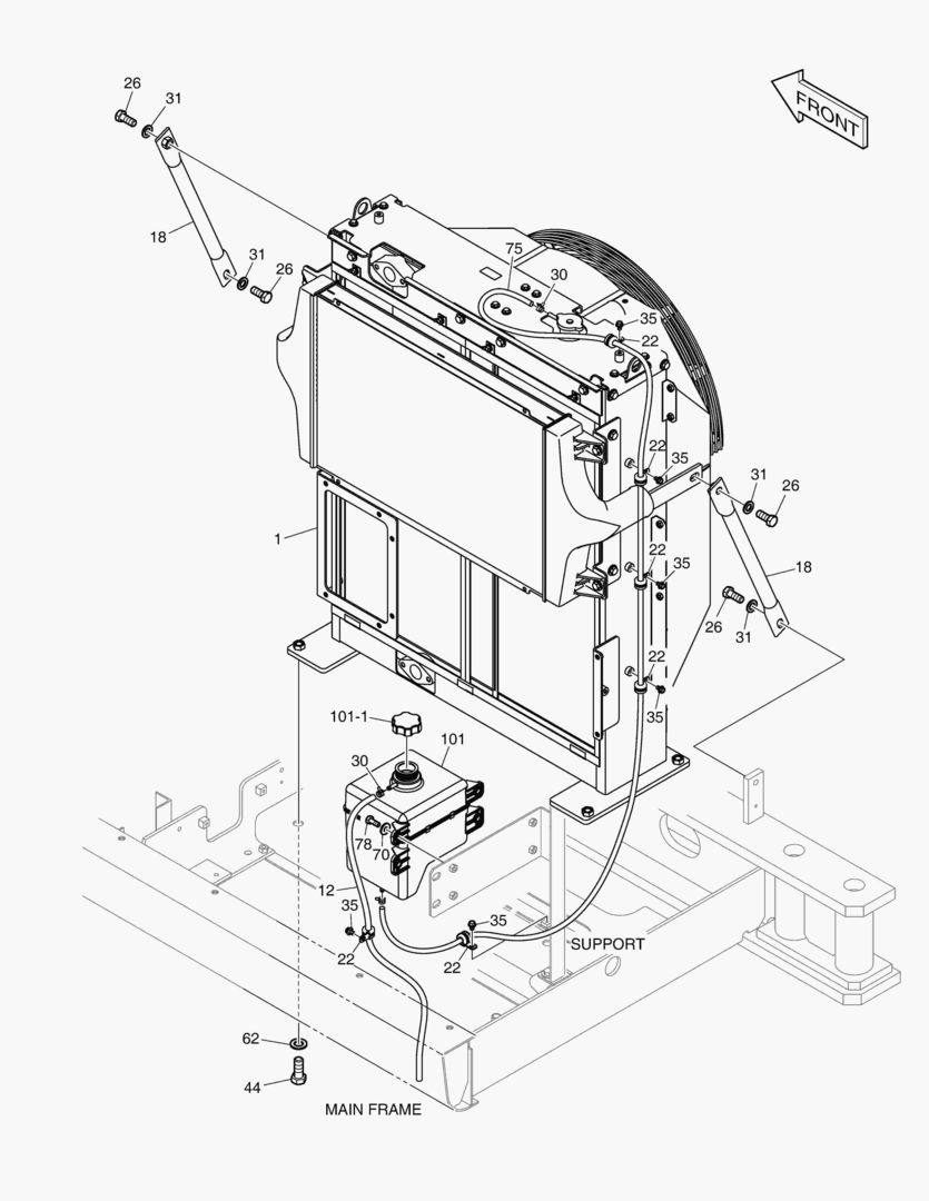 1131 RADIATOR MOUNTING [7726~]