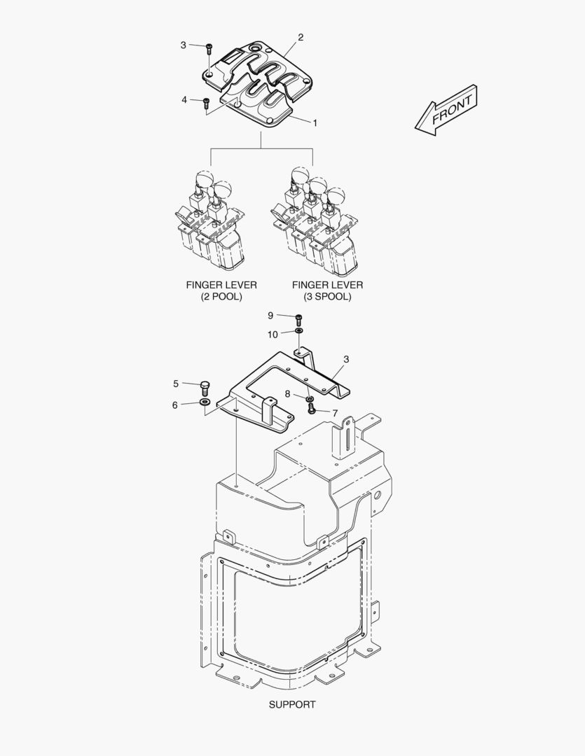 УСТАНОВКА ДЖОЙСТИКА - ПОВОРОТНЫЙ РЫЧАГ