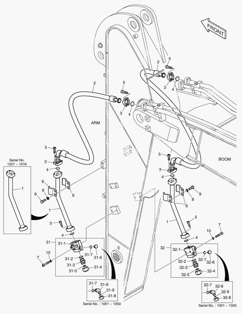 6880 ARM PIPING - ARM 2.2m (ONE & TWO WAY)