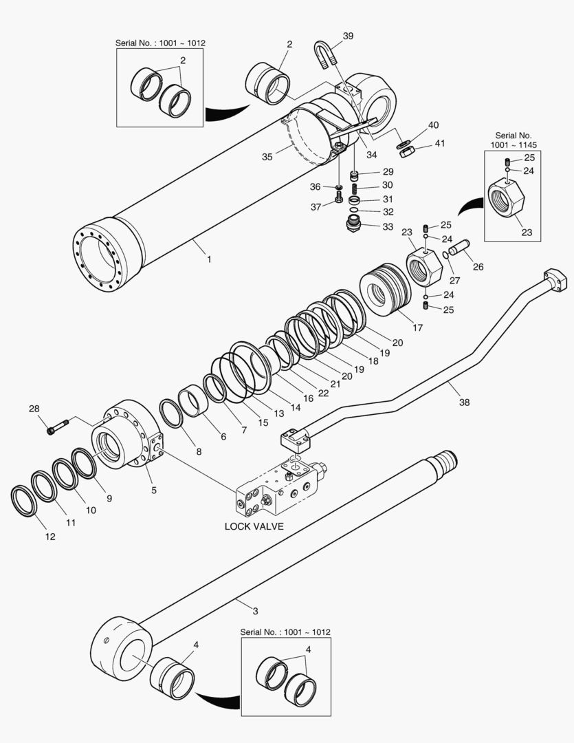 ЦИЛИНДР РУКОЯТИ-ГИДРОЗАМОК