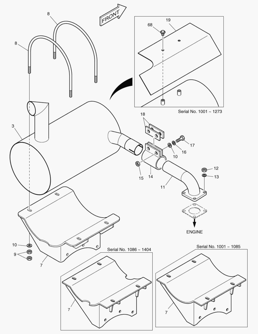 МОНТАЖ ДВИГАТЕЛЯ-ГЛУШИТЕЛЬ