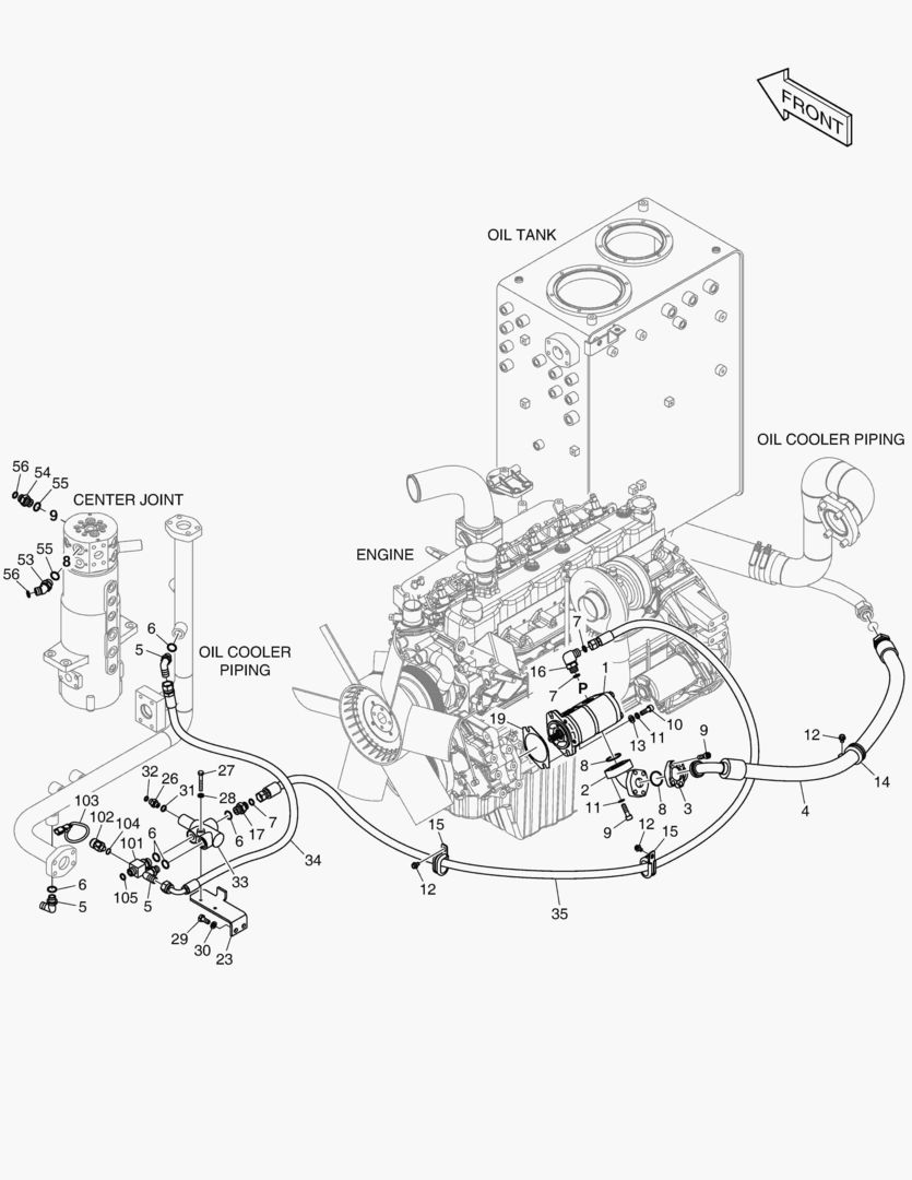Спецтехника 7740 STEERING PIPING(1) - EMR - главное фото