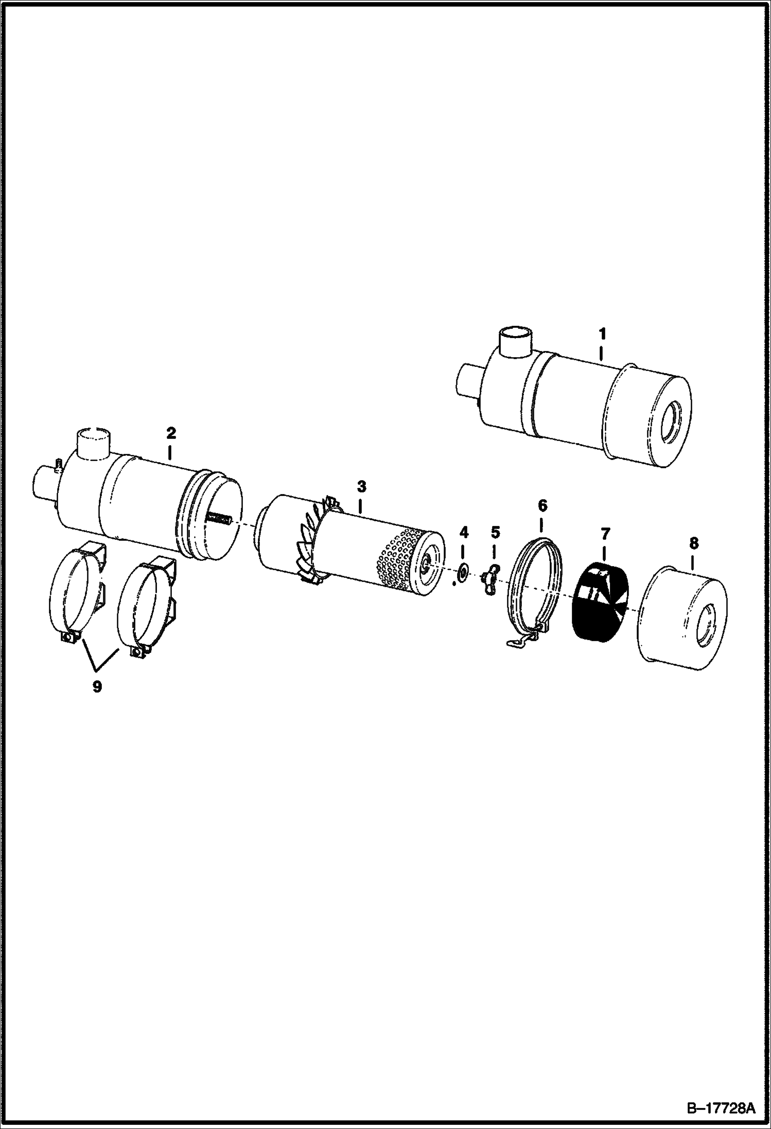 ВОЗДУХООЧИСТИТЕЛЬ (DEUTZ 511 - ЕДИНЫЙ ЭЛЕМЕНТ)