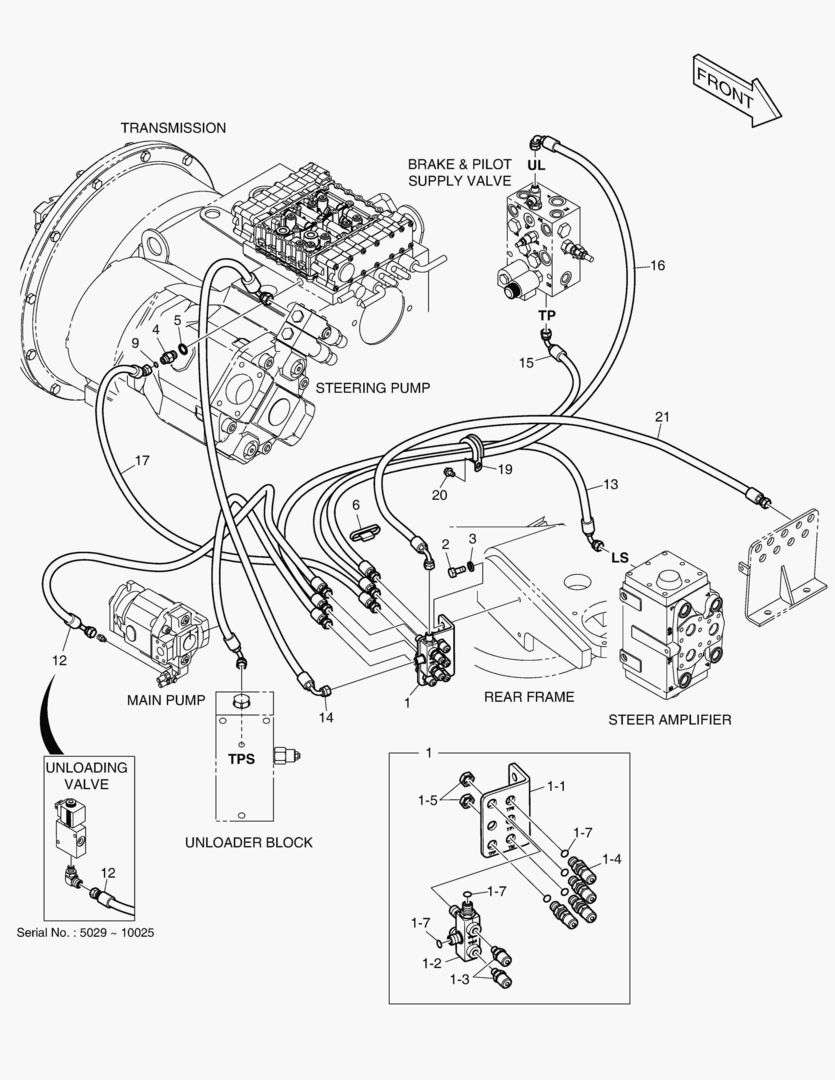 1281 REMOTE PRESSURE CHECK PIPING [5029~]