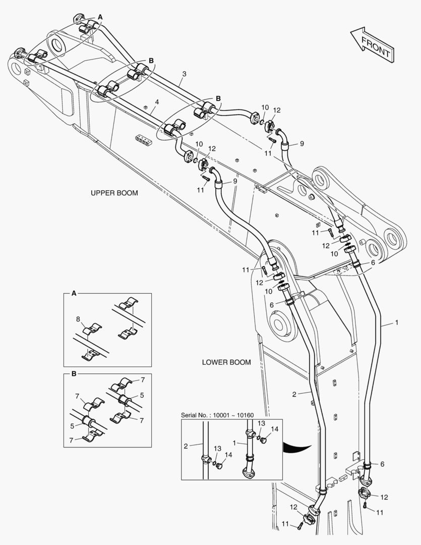 7060 ARTI. BOOM PIPING - ONE & TWO WAY