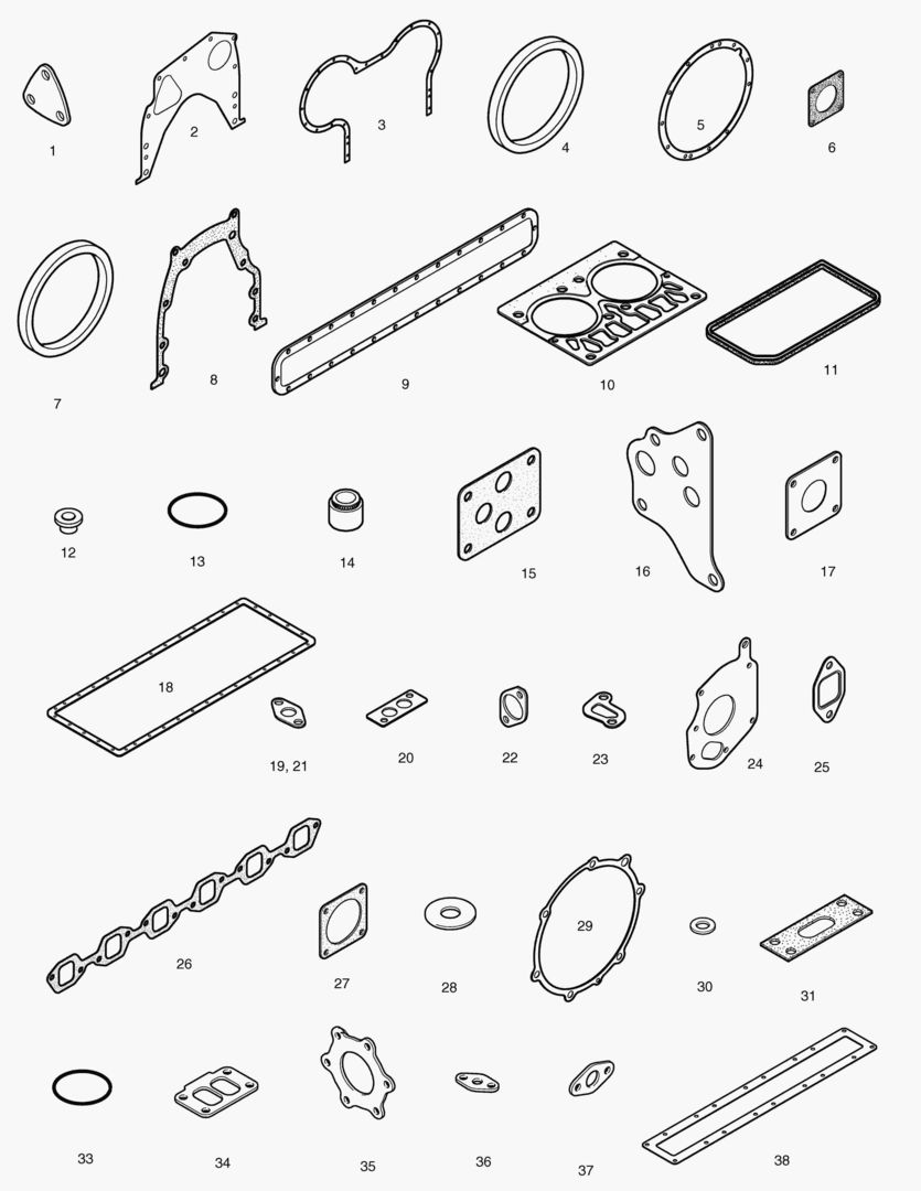 КОМПЛЕКТ ПРОКЛАДОК ДЛЯ КАПИТАЛЬНОГО РЕМОНТА-ВСЕ